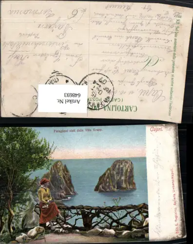 648693,Capri Faraglioni visti dalla Villa Krupp Italy