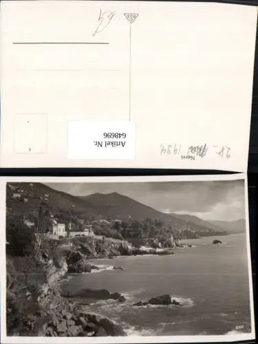 648696,Foto Ak Nervi Küste Italy