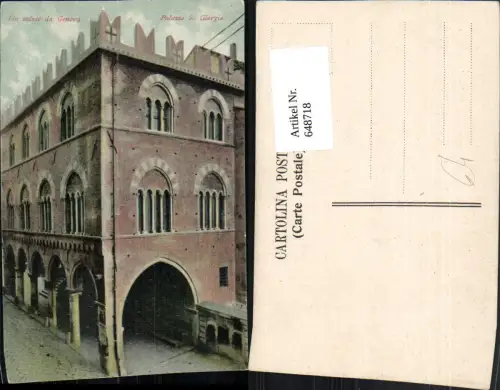 648718,Un salato da Genova Palazzo S. Giorgio Italy