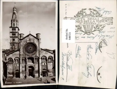 648721,Foto Ak Modena Il Duomo Dom Italy