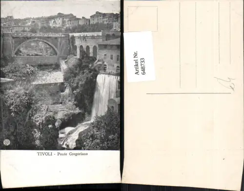 648733,Tivoli Ponte Gregoriano Wasserfall Brücke Italy