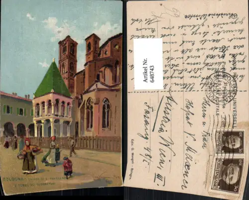 648743,Künstler Ak Bologna Chiesa di S. Francesco Italy