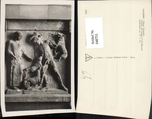 648753,Foto Ak Palermo Museo Nazionale Triglifio del Tempio Italy