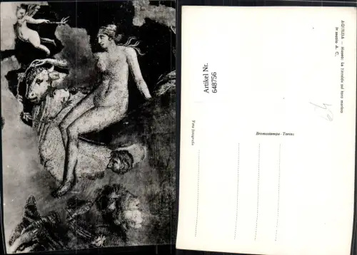 648756,Foto Ak Aquileia Museo La Nereide sul toro marino Italy