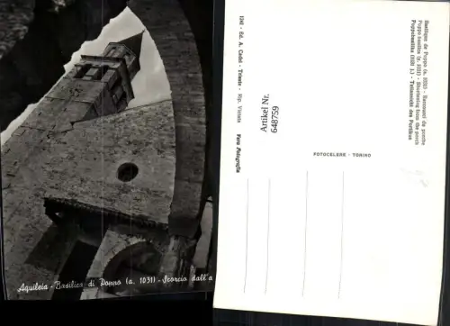648759,Foto Ak Aquileia Basilica di Poppo Scorcio dall atrio Italy