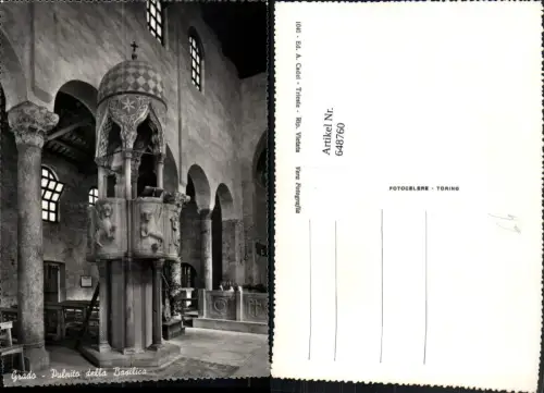 648760,Foto Ak Grado Pulpito della Basilica Italy