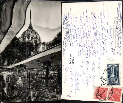648763,Foto Ak Roma Roma Vaticano Vatikan Deutscher Friedhof Italy
