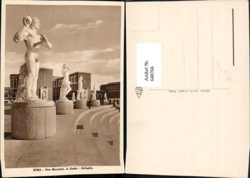 648766,Roma Rom Foro Mussolini lo Stadio Dettaglio Statue Italy