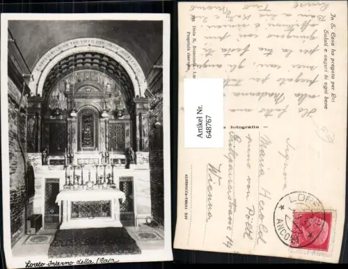 648767,Foto Ak Loreto Interno della S. Casa Kirche Inneres Italy