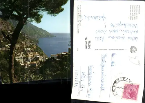 648768,Positano Panorama col pino Pinie Baum Italy