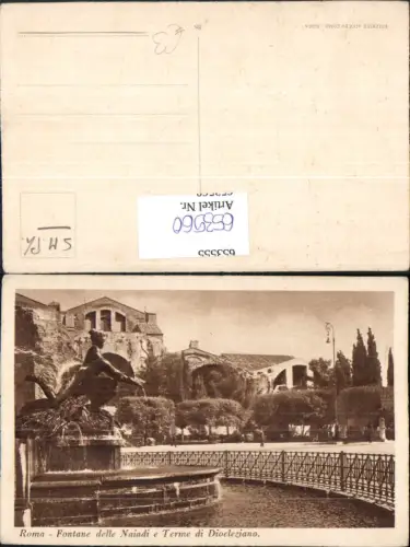 653560,Roma Rom Fontane dell Naiadi e Terme di Diocleziano Italy