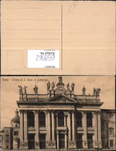 653562,Roma Rom Chiesa di S. Giov. in Laterano Italy