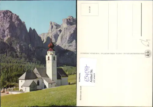 654097,Kirche v. Colfuschg Südtirol Italy