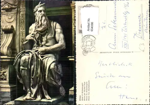 654100,Roma Rom Mose di Michelangelo Moses Statue Italy