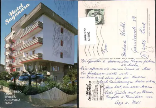 654102,Tortoreto Lido Hotel Sayonara Riviera Adriatica Italy