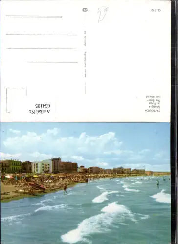 654105,Cattolica Spiaggia La Plage Strand Strandleben Italy