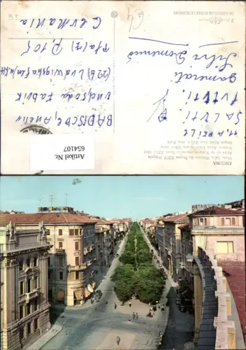 654107,Ancona Viale della Vittoria da Piazza XXIV Maggio Sieges Allee Italy