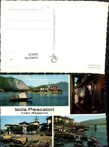 654133,Mehrbild Ak Isola Pescatori Lago Maggiore Italy