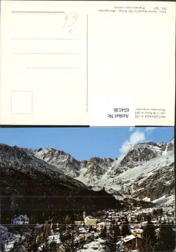 654136,Macugnaga con il Monte Rosa Panorama invernale Winteransicht Italy