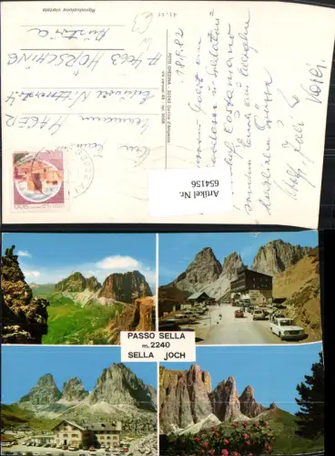654156,Mehrbild Ak Passo Sella Sella Joch Bergstation Wolkenstein in Gröden Südtirol Italy