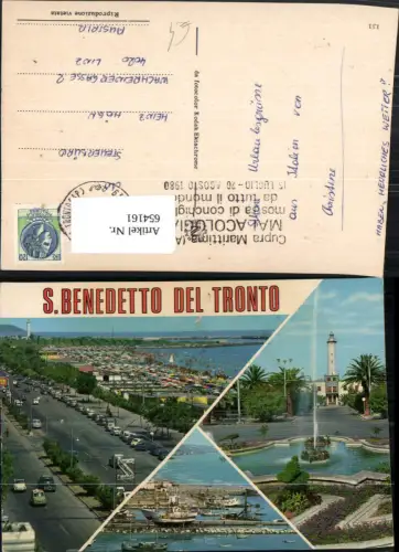 654161,Mehrbild Ak S. Benedetto del Tronto Springbrunnen Leuchtturm Italy