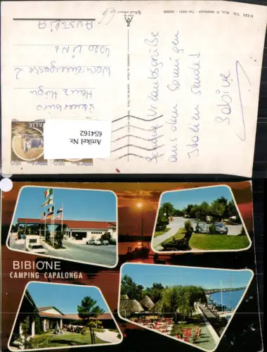 654162,Mehrbild Ak Bibione Camping Capalonga VW Käfer Italy