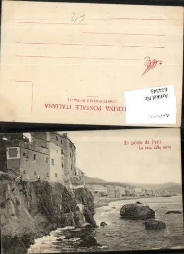 654345,Un saluto da Pegli la casa sulla rocca Genova Genua