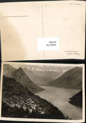 657063,Villaggio di Bre e sfondo di Porlezza Italy