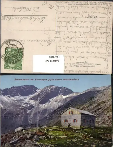 662188,Vintl Edelrauthütte a. Eisbruchjoch Pustertal Trentino pub Purger Co 12077