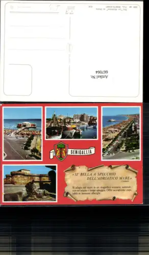667064,Mehrbild Ak Senigallia Boot Strand Festung Italy