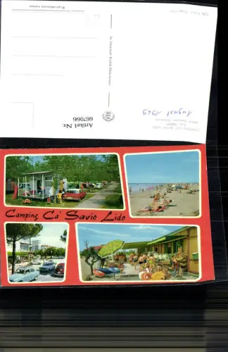 667066,Mehrbild Ak Treporti Venezia Camping Ca Savio Lido Italy Camping Strandleben