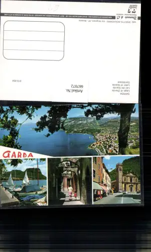 667072,Mehrbild Ak Garda Segelboote Hafen Küste Lago di Garda Italy