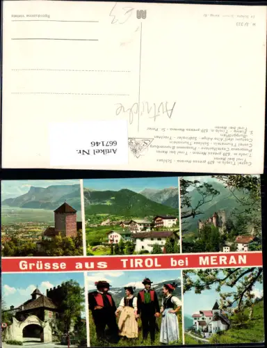 667146,Mehrbild Ak Castel Tirolo presso Merano Schloss Tirol b. Meran Italy
