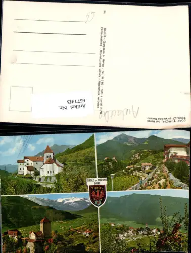 667148,Mehrbild Ak Dorf Tirol b. Meran Tirolo presso Merano Italy