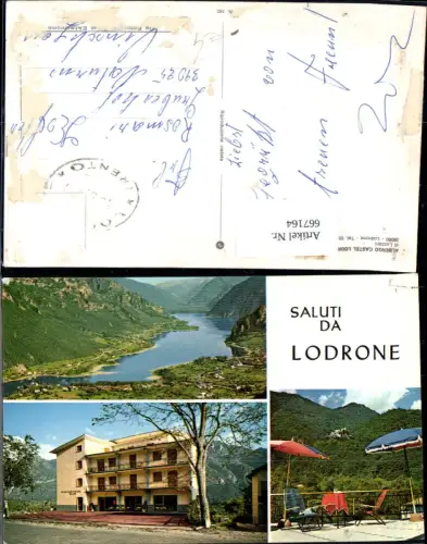 667164,Mehrbild Ak Lodrone Albergo Castel Lodron di Luzzani Italy