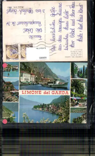 669085,Mehrbild Ak Limone del Garda Gardasee Lago di Garda Schiff Dampfer