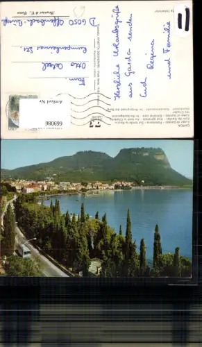 669086,Garda Lago di Garda Panorama Sul fondo la Rocca