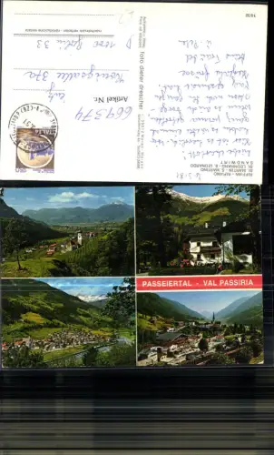 669374,Mehrbild Ak Passeiertal Val Passiria Riffian Rifiano St Martin am Sismunthbach S. Martino Sandwirt