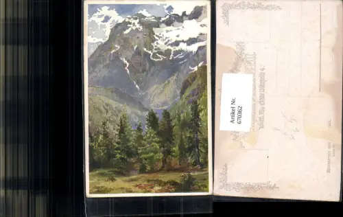 670362,Künstler Ak Hofecker Marmarole Cortina Bergkulisse Italy pub Deutscher Schulverein
