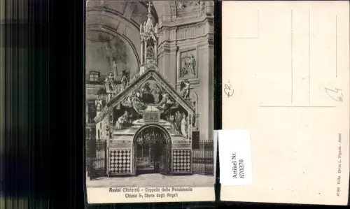 670370,Assisi Dintorni Cappella della Porziuncola Chiesa S. Maria degli Angeli Altar Italy
