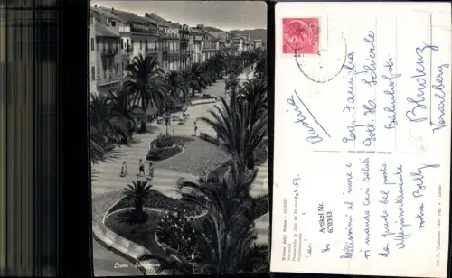 670383,Riviera delle Palme Loano Seepromenade Palmen Italy