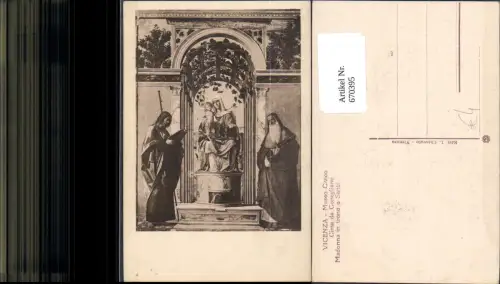 670395,Vicenza Museo Civico Cima da Conegliano Madonna in trono e Santi Italy