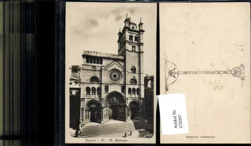 670397,Foto Ak Genova Genua S. Lorenzo Kirche Italy