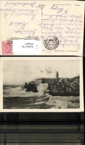 670407,Foto Ak Genova Genua Nervi Collegio Emiliani Italy