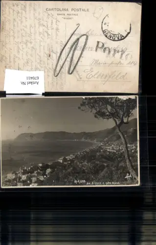 670411,Foto Ak Alassio Da s. Croce a Capo Mele Küste Italy