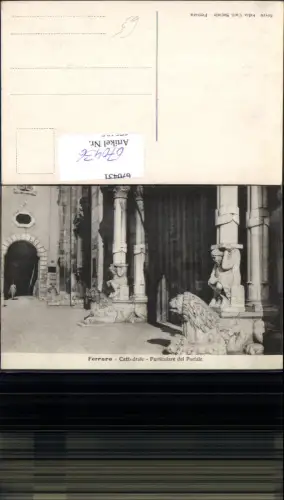 670436,Ferrara Cattedrale Particolare del Portale Kathedrale Italy