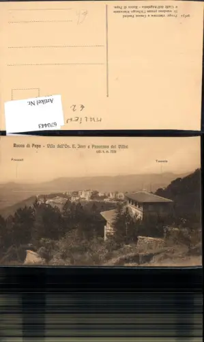 670443,Rocca di Papa Villa dell On E. Jerri e Panorama dei Villini Italy