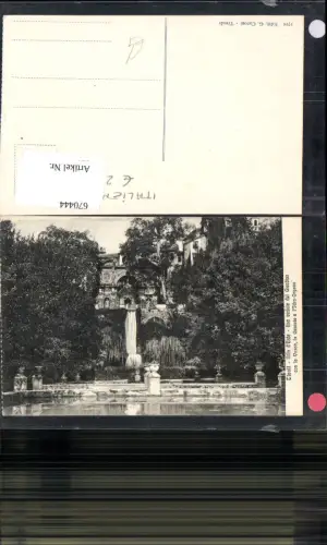 670444,Tivoli Villa d Este Una veduta del Giardino con la Vasca La Cascata e l Idro Organo Italy