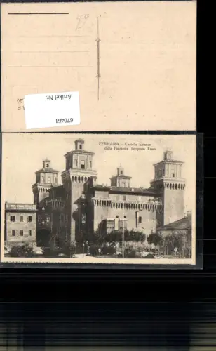 670461,Ferrara Castello Estense dalla Piazzetta Torquato Tasso Italy