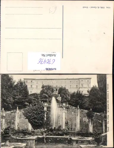 670476,Tivoli Villa d Este Lo scalone che conduce al Palazzo Italy